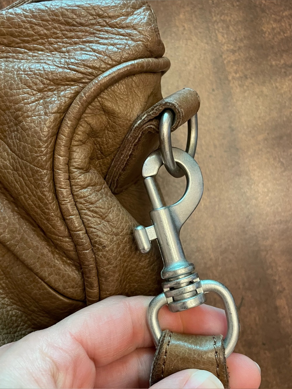Liebeskind Berlin Vintage Leather Esther Satchel - Brown - Silver Hardware - Picture 8 of 12